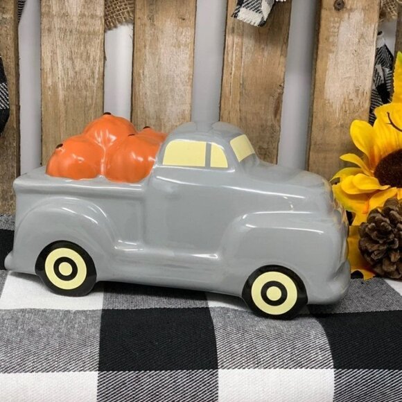 Farmhouse Pumpkin Hauling Truck Vintage Style Rustic Fall Holiday Decor Autumn - Picture 11 of 15